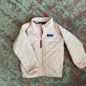 Girls Light Pink Patagonia Quilter Jacket - 4T